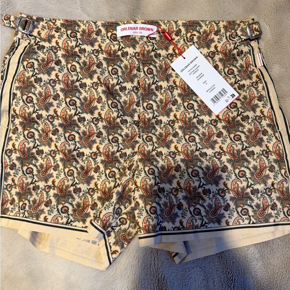 Orlebar Brown Multicolor Paisley Swim Trunks 32